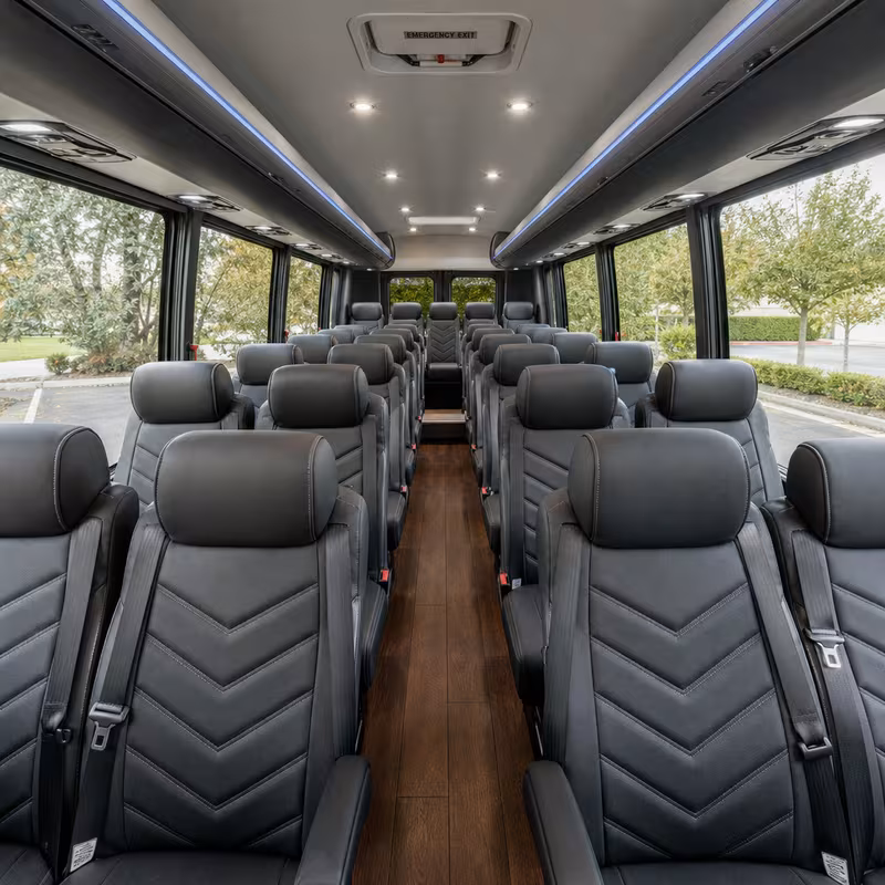 15-35 Passenger Minibus Interior