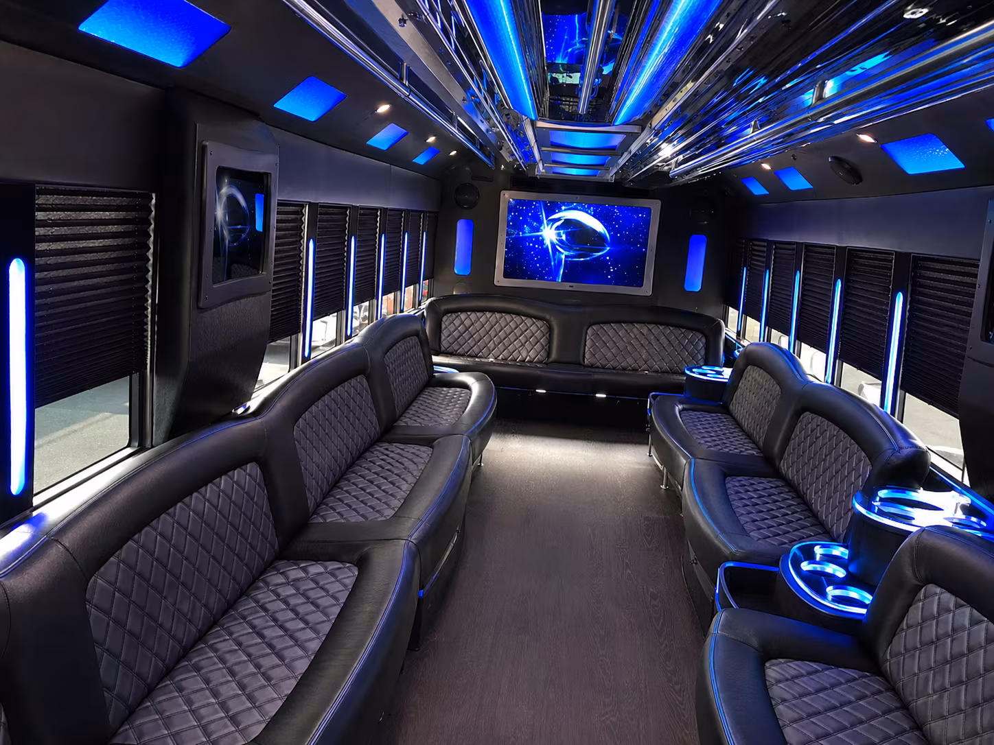 Garland Bachelor & Bachelorette Transportation party bus exterior