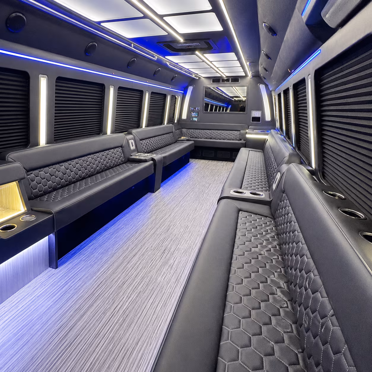 Garland Bachelor & Bachelorette Transportation party bus exterior