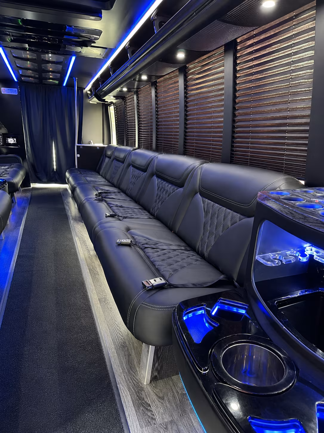 Garland Bachelor & Bachelorette Transportation party bus exterior