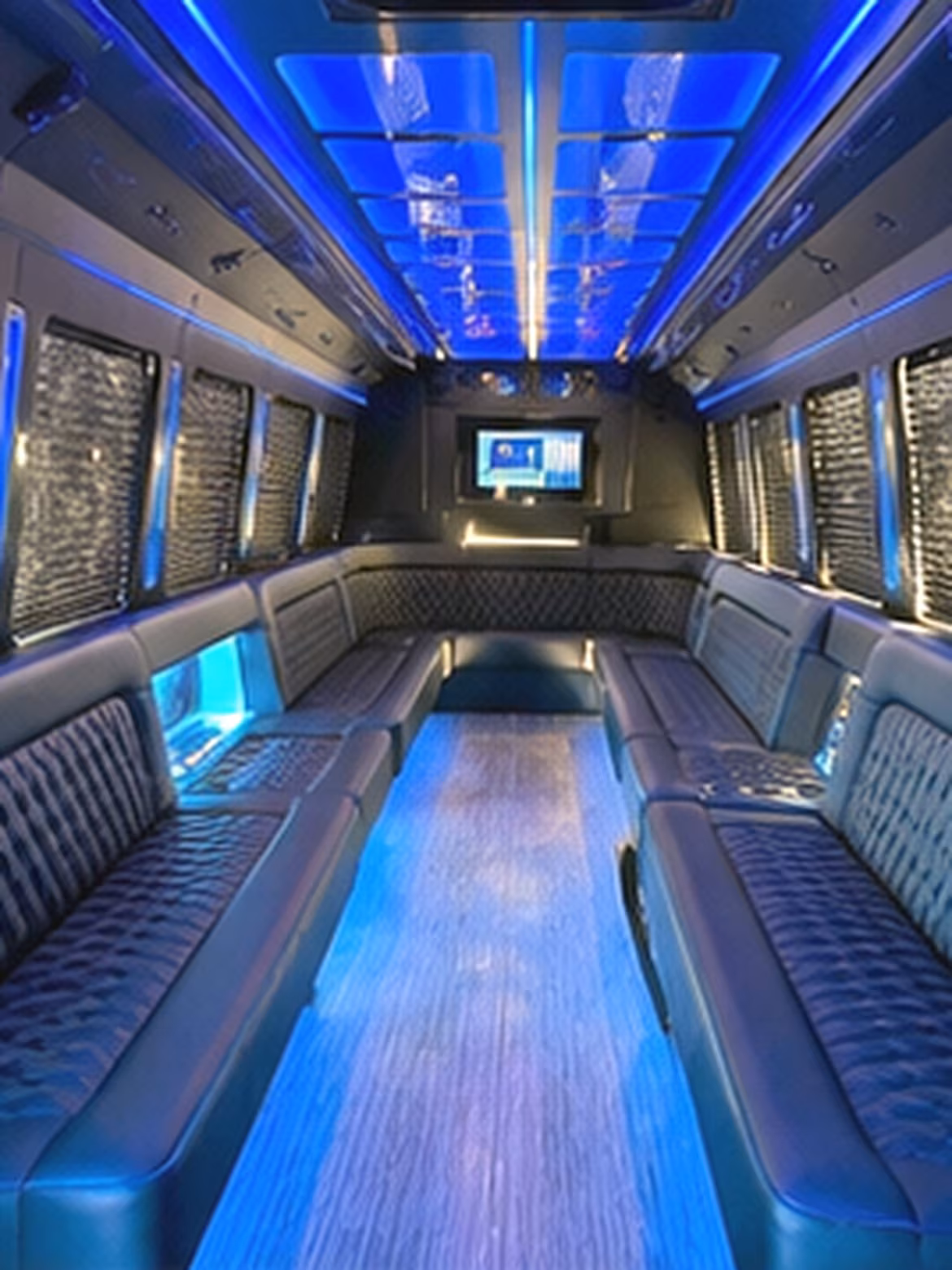 Garland Bachelor & Bachelorette Transportation onboard seating