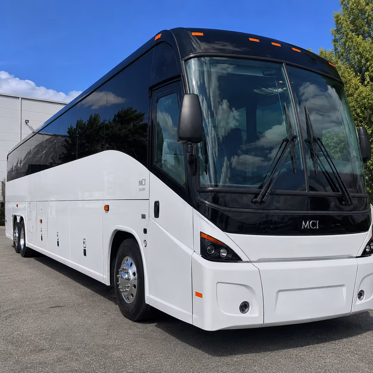 Garland Corporate Transportation party bus exterior