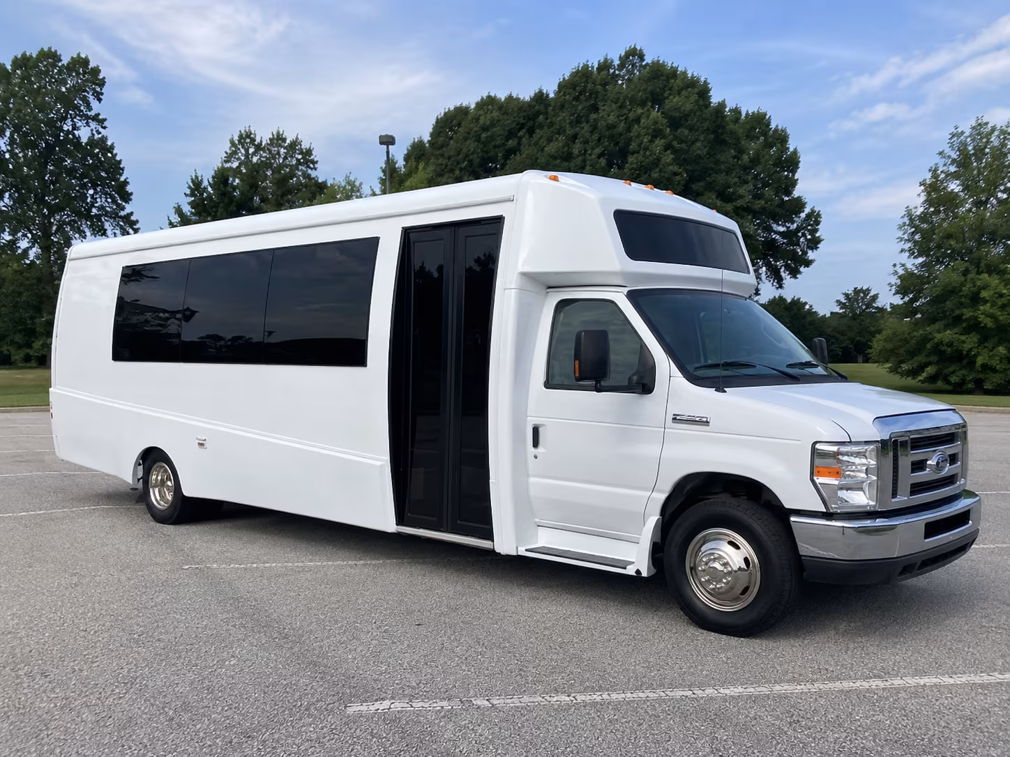 Garland Private Event Transportation party bus exterior