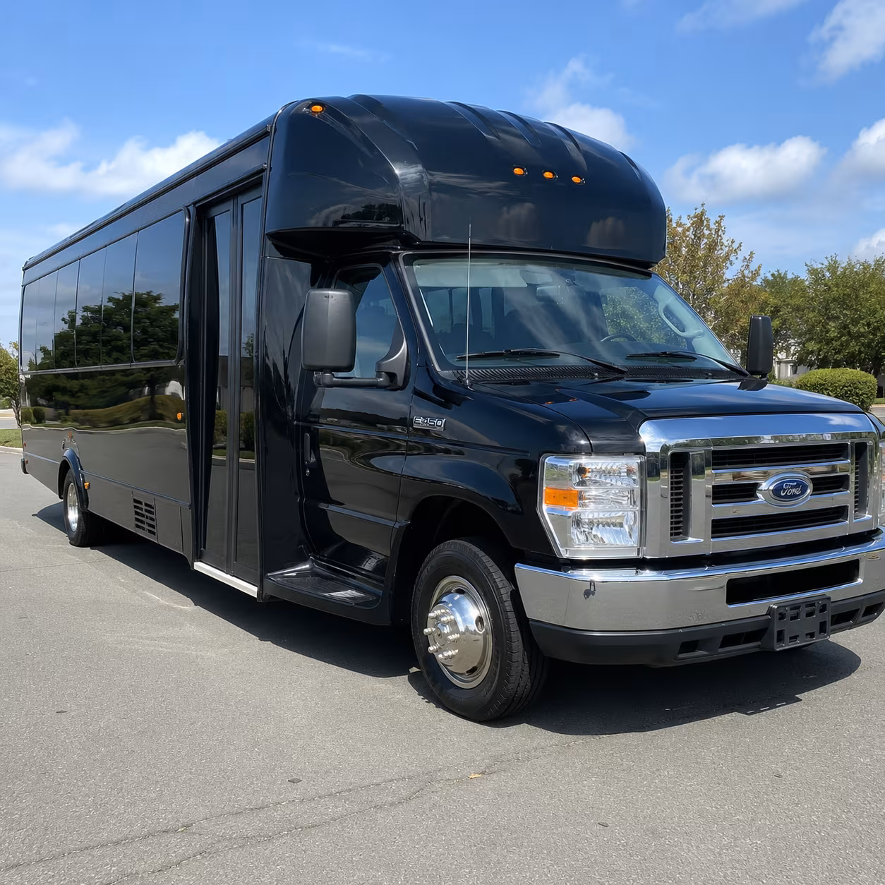 Garland Private Event Transportation party bus interior