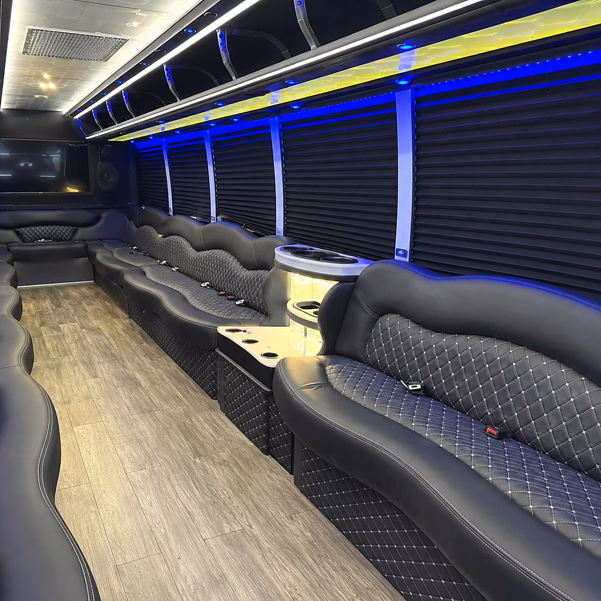 Garland Prom & Homecoming Transportation onboard seating