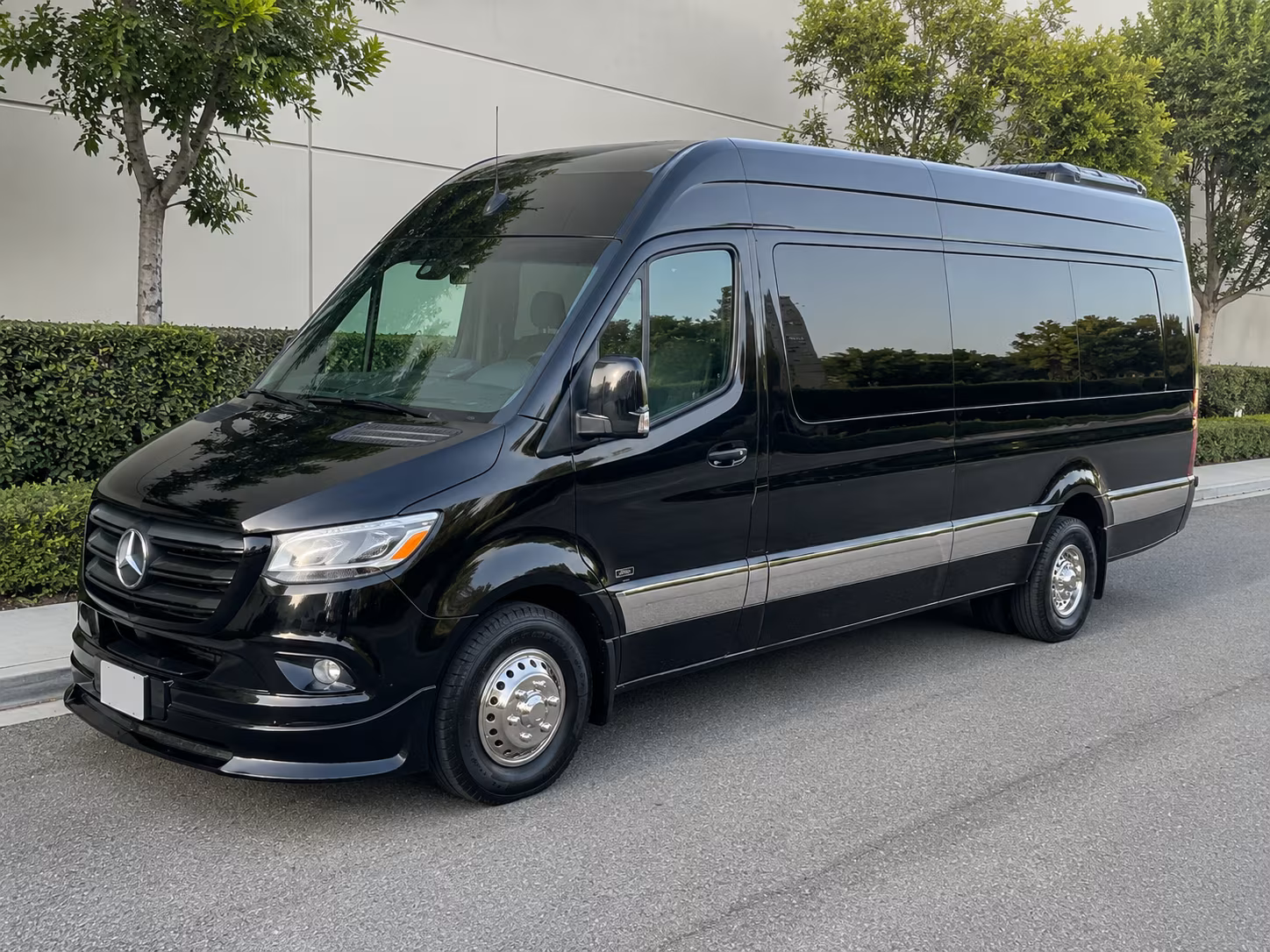 Garland School Event Transportation party bus exterior