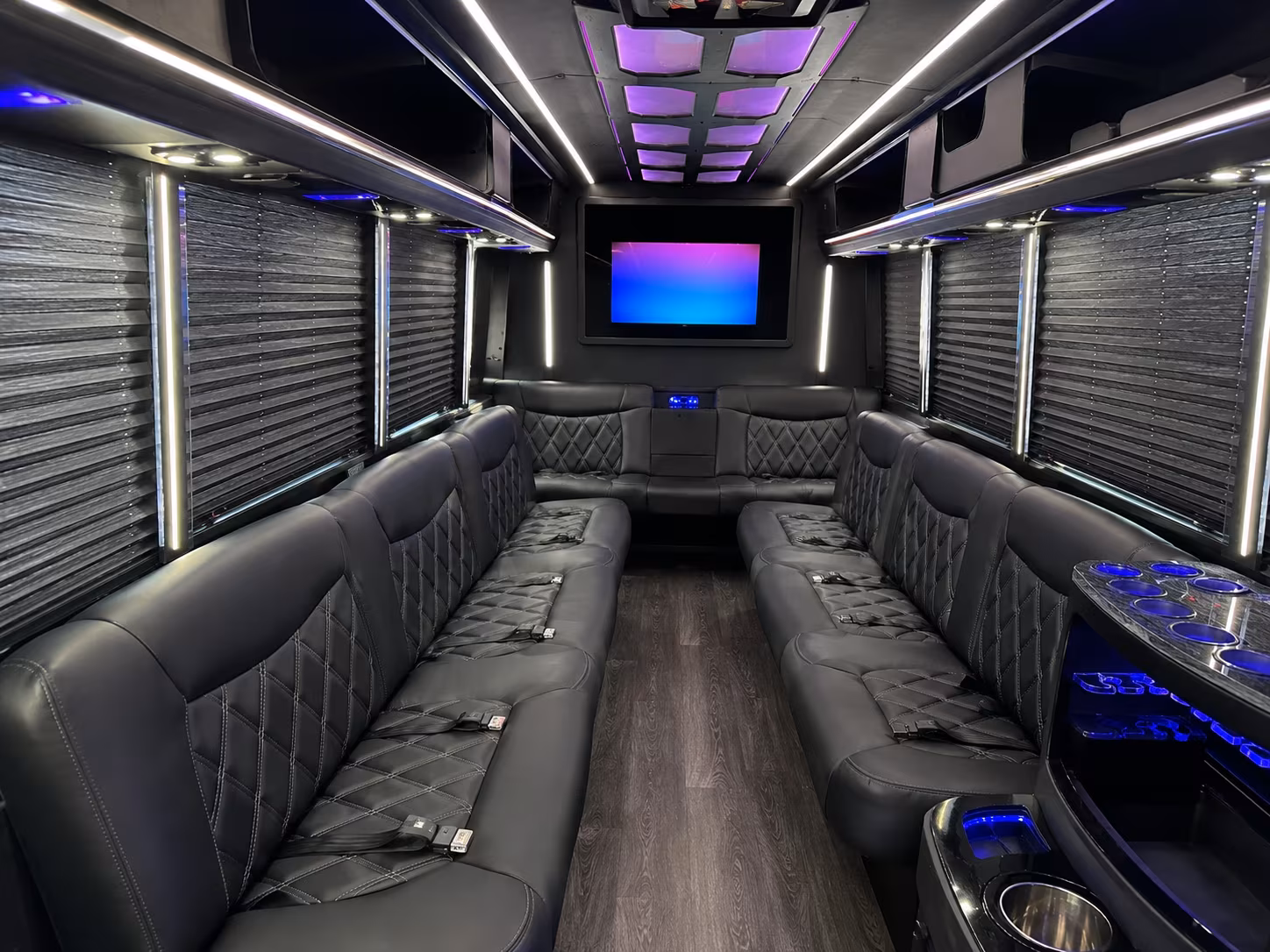 Garland Sporting Event Transportation party bus exterior