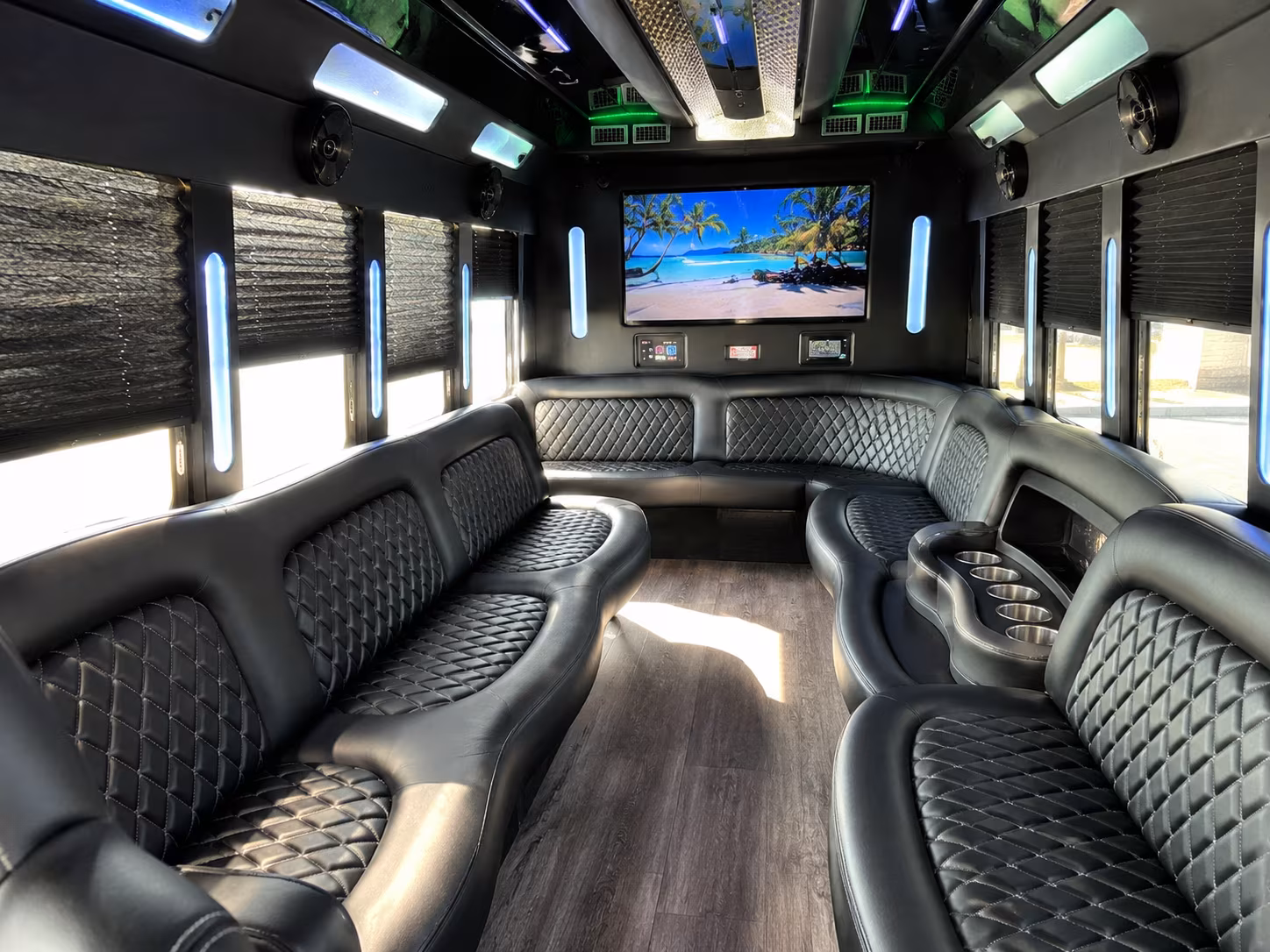 Garland Sporting Event Transportation party bus exterior