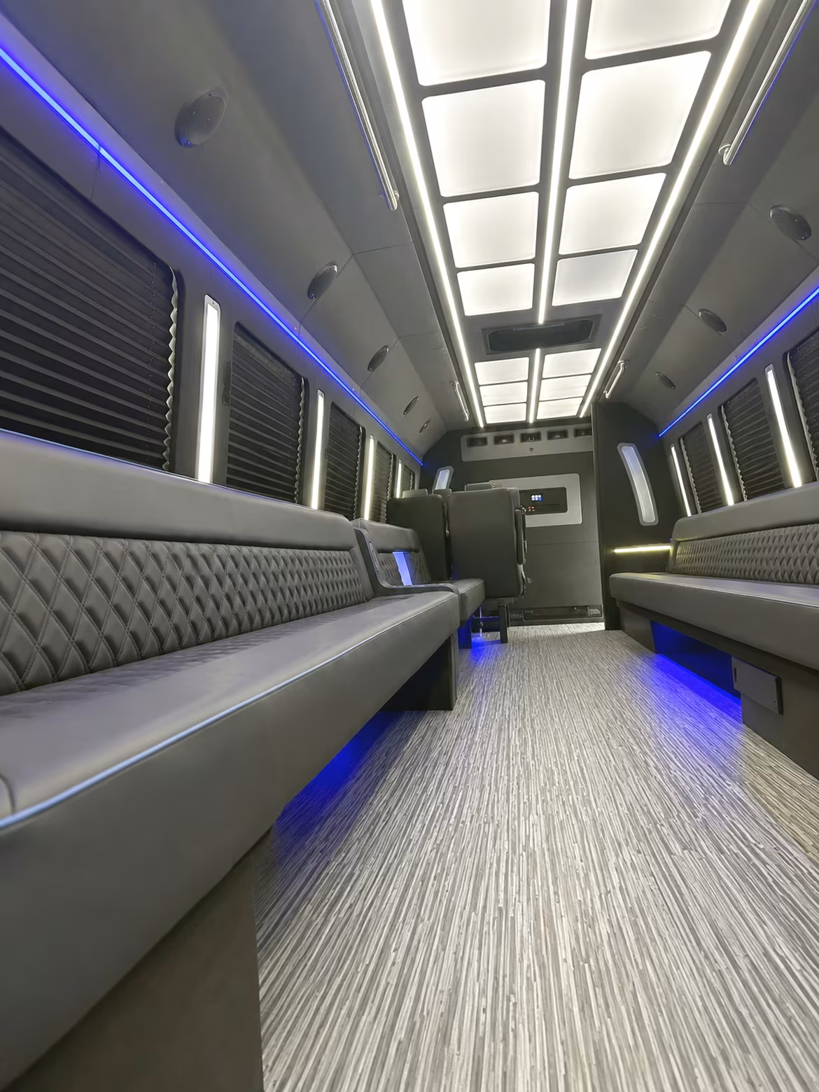 Garland Sporting Event Transportation party bus interior