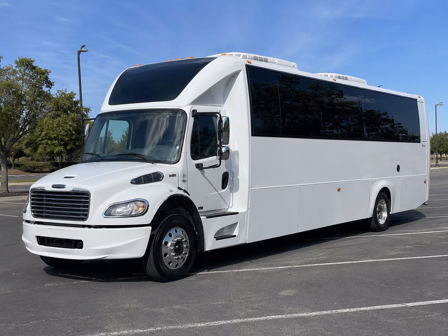 Garland Wedding Transportation party bus interior