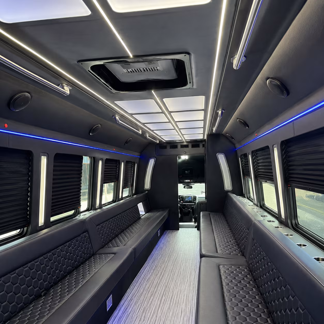 Garland Winery Tour & Pub Crawl Transportation party bus interior