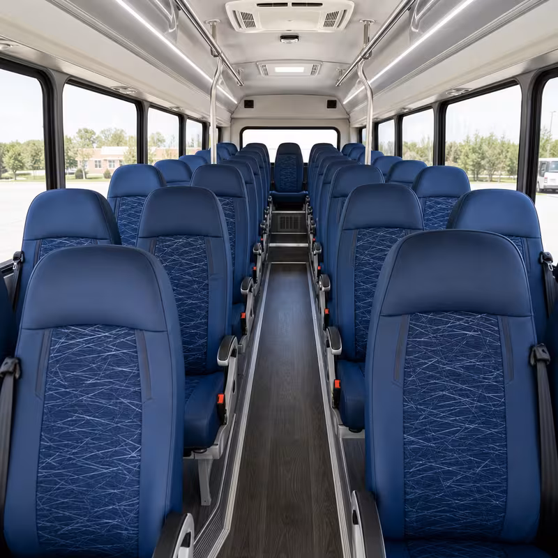 15-35 Passenger Minibus Interior