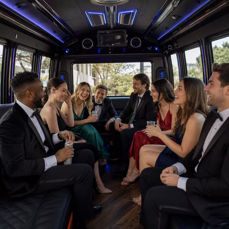 Garland Prom & Homecoming Transportation fleet vehicle