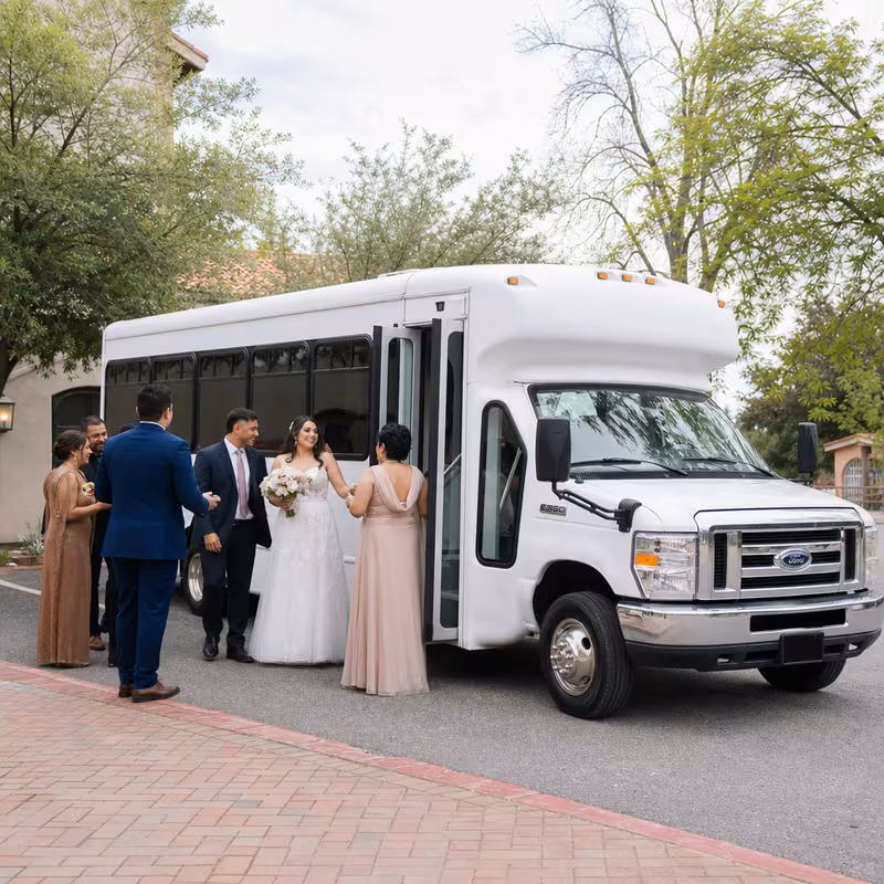 Garland Wedding Transportation fleet vehicle