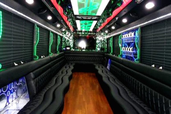 20 passenger party bus rental interior colleyville